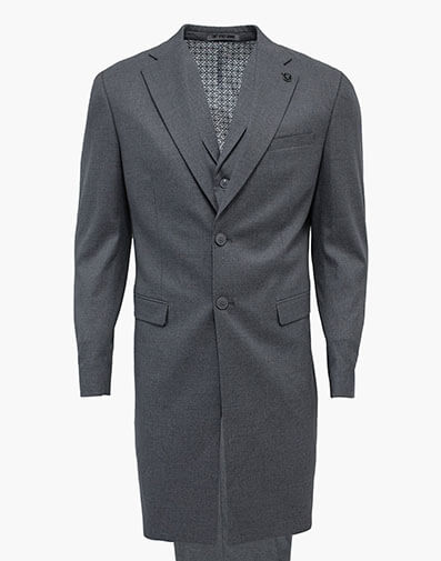Hinault 3 Piece Vested Suit in Charcoal for $$250.00