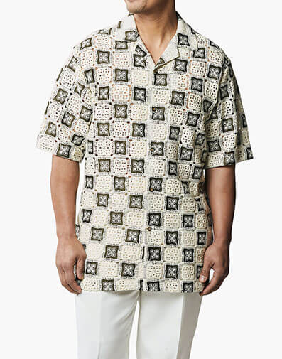 Mathias Button Down Shirt in Olive for $$89.90