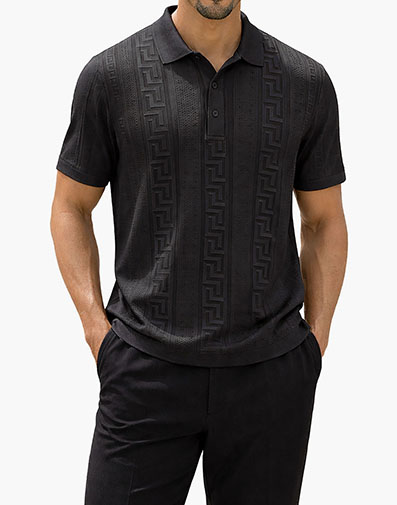 Silas Polo Shirt in Black for $$59.00