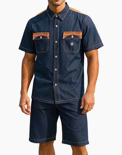 Milo Short Set in Indigo for $$159.00