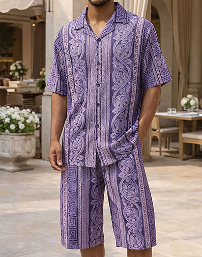 Dreyfus Short Set in Purple for $$99.00