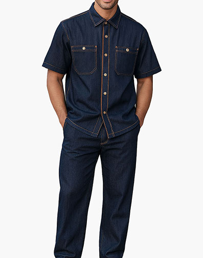 Giovanni Pant Set in Indigo for $$159.00