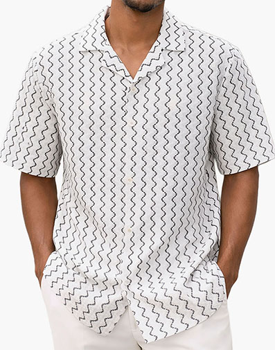 Jasper Button Down Shirt in White for $$59.00