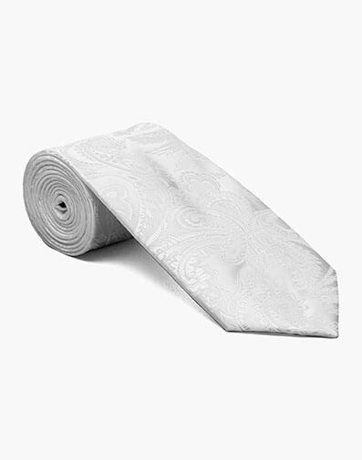 Lucas Tie And Hanky Set in White for $20.00