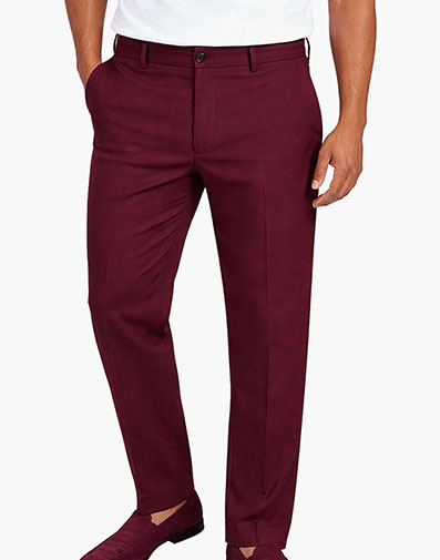 Adriel Dress Pants in Burgundy for $$69.00