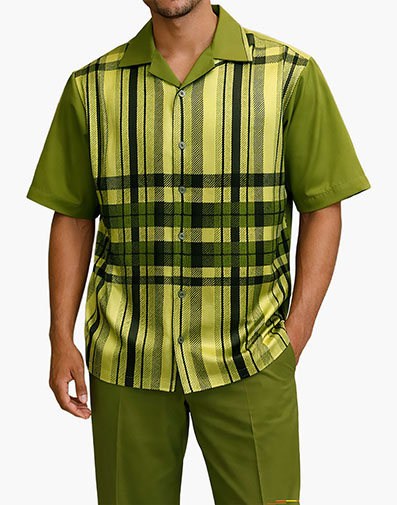 Nathaniel Pant Set in Olive for $$99.00