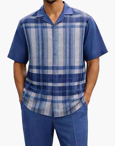 Nathaniel Pant Set in Blue for $$99.00