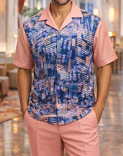 George Pant Set in Pink for $$99.00