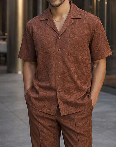 Cole Pant Set in Brown for $$99.00