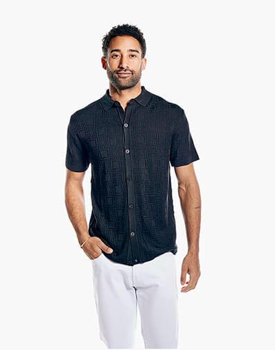 Kade Button Down Shirt in Black for $69.00