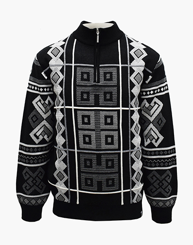 Warren Quarter Zip Sweater in Black for $$129.00