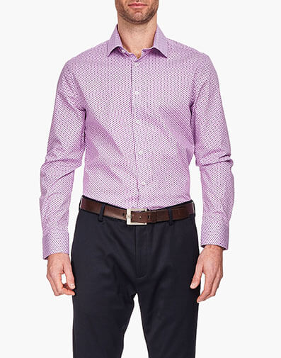 Grantham Dress Shirt Spread Collar in Lilac for $$79.00