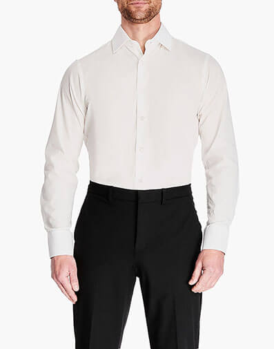 Sullivan Dress Shirt Spread Collar in White for $$79.00