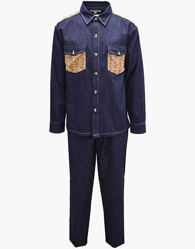 Spencer Pant Set in Indigo for $$149.00