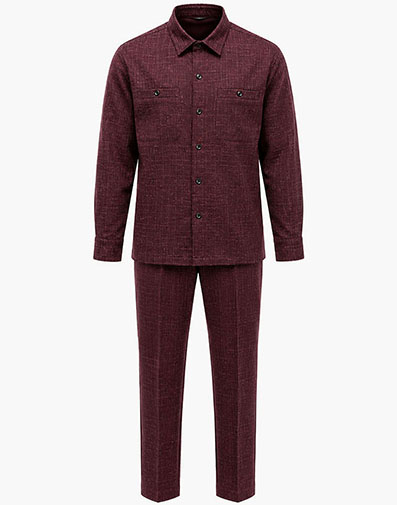 Christof Pant Set in Burgundy for $$139.00