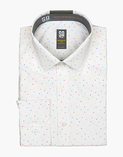 McCarthy Dress Shirt Spread Collar in White for $$50.00