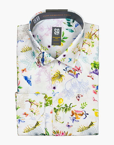 Bowles Dress Shirt Spread Collar in White for $$50.00