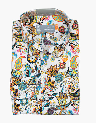 Hafley Dress Shirt Spread Collar in Floral for $$50.00