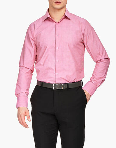Aliota Dress Shirt Point Collar in Pink for $49.00