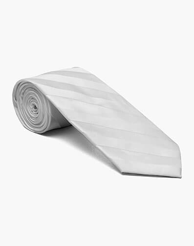 Liam Tie And Hanky Set in White for $20.00