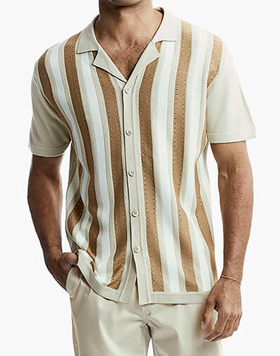 Brooks Button Down Shirt in Sand for $$59.90