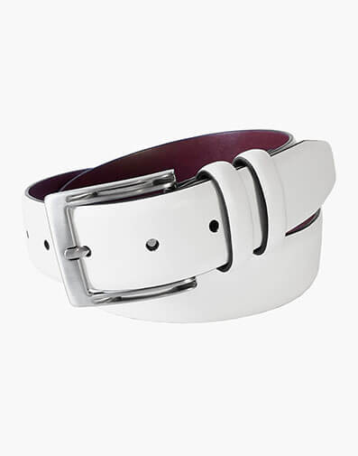 Russell Double Strap Belt in White for $35.00