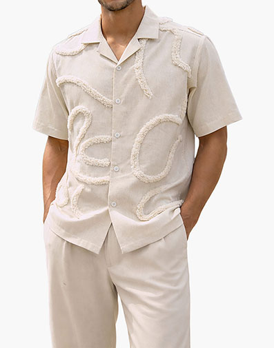 Richards Button Down Shirt in Cream for $$69.00