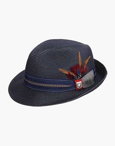 Runyon Fedora Poly Braid Pinch Front Hat