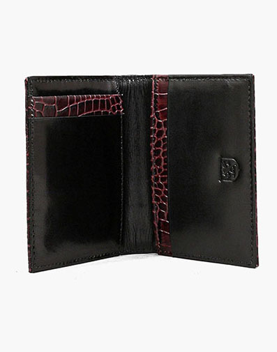 Bi-Fold Wallet Premium Leather in Burgundy.