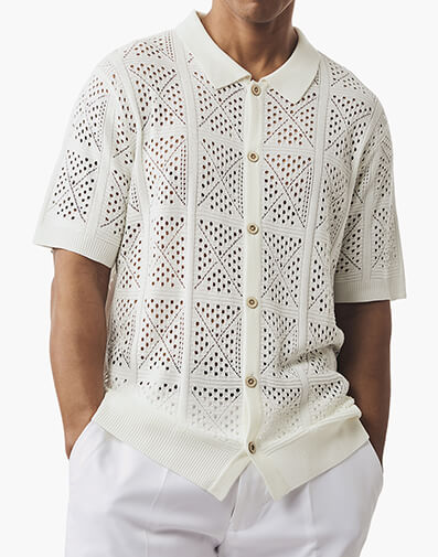 Vicenza Button Down Shirt in White for $$69.00