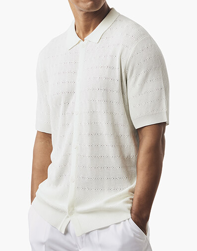 Trento Button Down Shirt in White for $$69.00