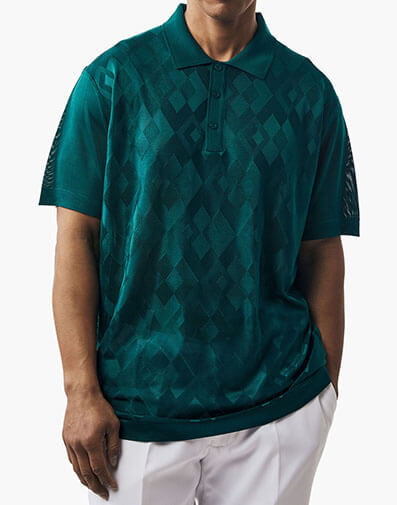 Russell Polo Shirt in Emerald for $$49.00