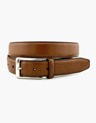 Arlo Feather Edge Belt in Brown for $$35.00