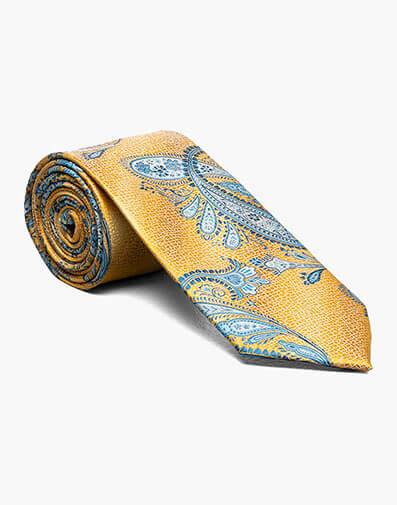 Wallace Tie & Hanky Set in Yellow Multi for $$20.00