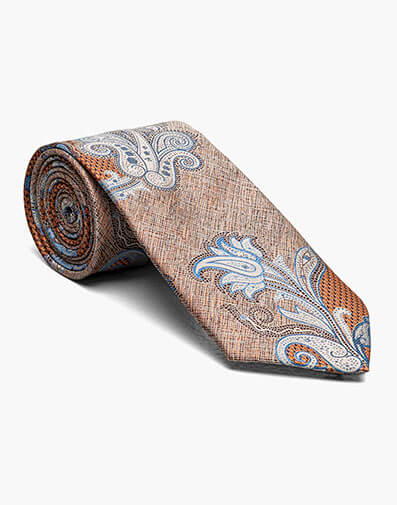 Roberto Tie & Hanky Set in Orange for $$26.00
