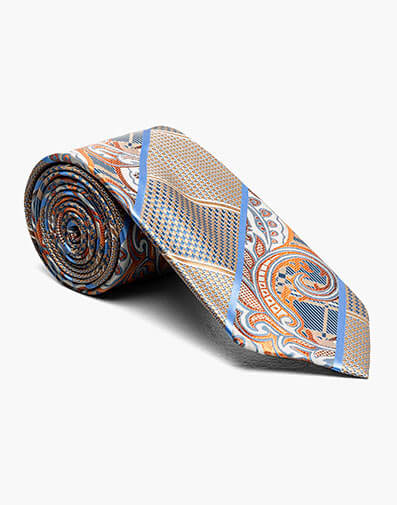 Leonel Tie & Hanky Set in Brown Multi for $$26.00
