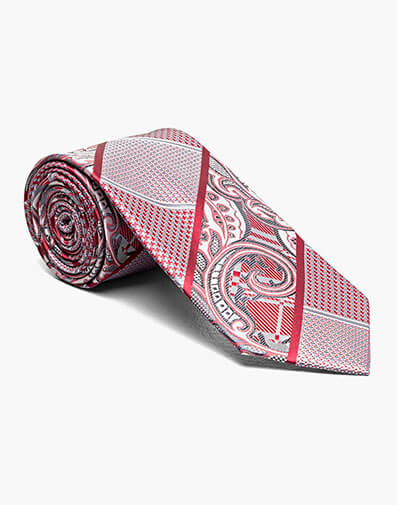 Leonel Tie & Hanky Set in Red for $$26.00