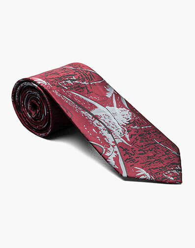 Exeter Tie & Hanky Set in Red for $20.00