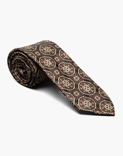 Russell Tie & Hanky Set in Brown for $20.00