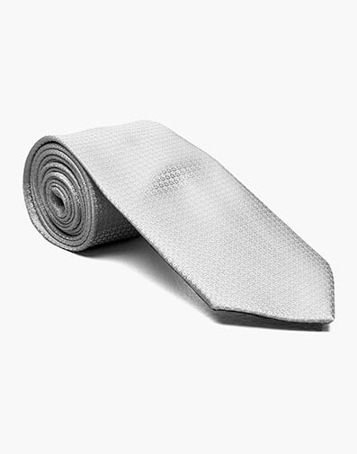 Jacob Tie And Hanky Set in Silver for $20.00