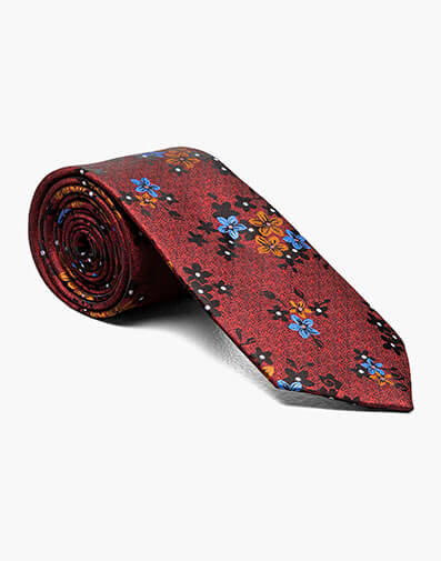 Ezra Tie And Hanky Set in Red for $20.00