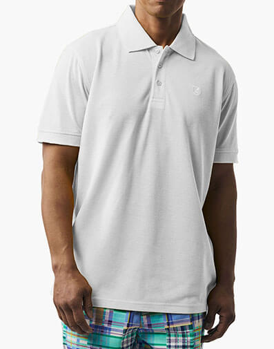 Holborn Polo Shirt in White for $$39.00