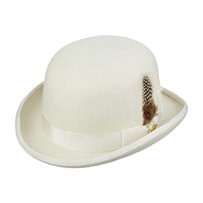 Bailey Wool Derby Hat in Ivory for $$39.90