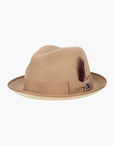 GT Fedora ProvatoKnit™ Pinch Front Hat in Camel for $$60.00