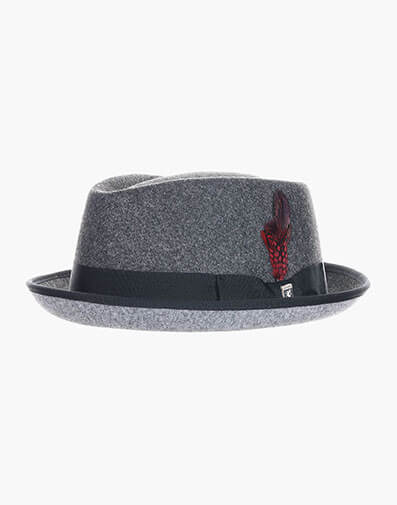 Cranston Fedora ProvatoKnit™ Pinch Front Hat in Charcoal for $$70.00