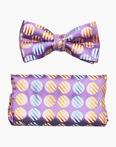 Rudolph Bow Tie & Hanky Set in Purple for $$24.00
