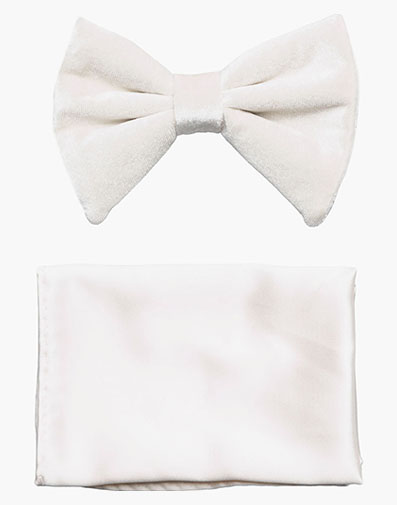 Spratley Bow Tie & Hanky Set in Ivory for $$26.00
