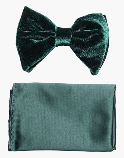 Spratley Bow Tie & Hanky Set in Green for $$26.00