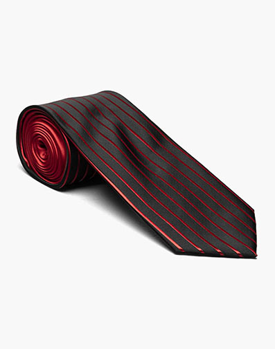 Formal Red Tie & Hanky Set