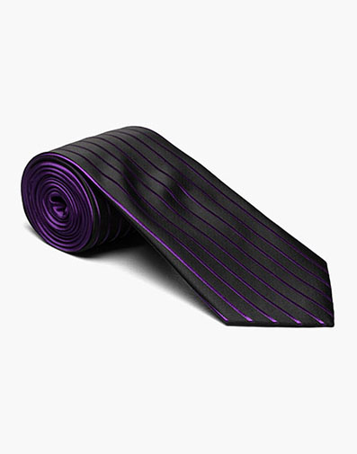 Formal Purple Tie and Hanky Set